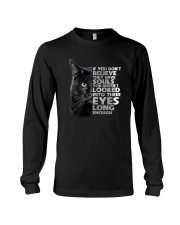 Black Cat and eyes Long Sleeve Tee thumbnail