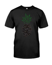 Black Cat Pineapple 1107 Classic T-Shirt tile
