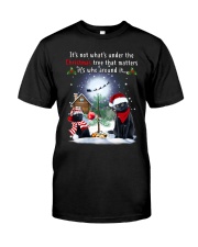 Black Cat Under The Tree Classic T-Shirt thumbnail