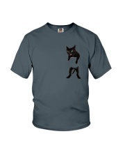 Black cat in bag 2108 Youth T-Shirt thumbnail
