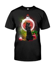 Black Cat Looking Ornament Christmas Classic T-Shirt thumbnail