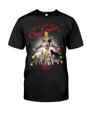 Cats All I Want Christmas Classic T-Shirt thumbnail