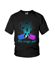 Black cat magic pill 2507 Youth T-Shirt thumbnail
