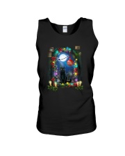 Black cat and window Xmas Unisex Tank thumbnail