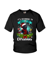 Black Cat Christmas Youth T-Shirt thumbnail