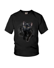 Black Cat Hello 1009 Youth T-Shirt thumbnail