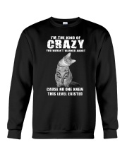 Crazy Cat Crewneck Sweatshirt thumbnail