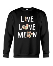 Live love meow Crewneck Sweatshirt thumbnail