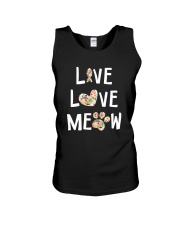 Live love meow Unisex Tank thumbnail