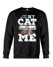 Cat was sleeping on me Crewneck Sweatshirt thumbnail