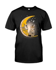 Cat moon skull Classic T-Shirt front