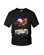 Black cats and Santa Youth T-Shirt thumbnail