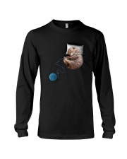 Cat Sleeping Long Sleeve Tee thumbnail