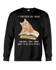 Cat And Book Crewneck Sweatshirt front
