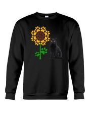 Sunflower and black cat Crewneck Sweatshirt thumbnail