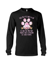 Cat and person Long Sleeve Tee thumbnail