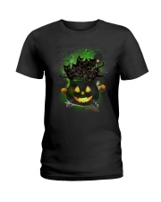 Black Cat In Pot 0708 Ladies T-Shirt thumbnail