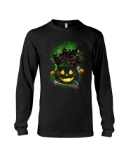 Black Cat In Pot 0708 Long Sleeve Tee front