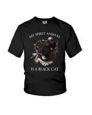 Black cat spirit animal Youth T-Shirt thumbnail