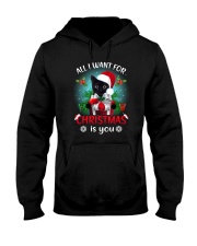 Black cat for Christmas Hooded Sweatshirt thumbnail