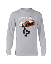 Black cat Happy pills 0712 Long Sleeve Tee thumbnail