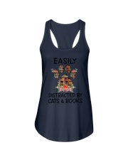 Cats And Books Ladies Flowy Tank thumbnail