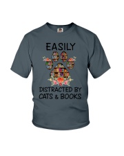Cats And Books Youth T-Shirt thumbnail