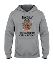 Cats And Books Hooded Sweatshirt thumbnail