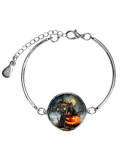 Black Cat Halloween Metallic Circle Bracelet thumbnail