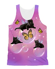 Black Cat Bubble 2 All-over Unisex Tank front