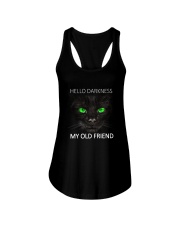 Black Cat Hello Darkness Ladies Flowy Tank thumbnail