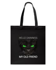Black Cat Hello Darkness Tote Bag thumbnail