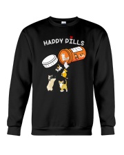 Cat happy pills Crewneck Sweatshirt front