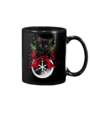 Black cat Christmas Mug thumbnail
