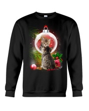 Cat Looking Ornament Christmas Crewneck Sweatshirt front