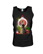 Cat Looking Ornament Christmas Unisex Tank thumbnail