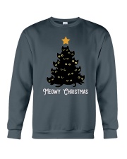 Black Cat Meowy Christmas 2510 Crewneck Sweatshirt tile