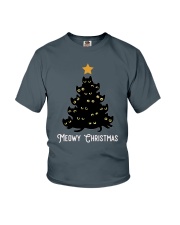 Black Cat Meowy Christmas 2510 Youth T-Shirt thumbnail