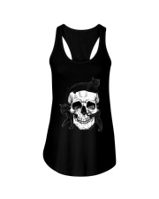 Cat And Skull Ladies Flowy Tank thumbnail
