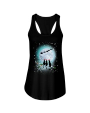 Black Cat Night Christmas Ladies Flowy Tank thumbnail