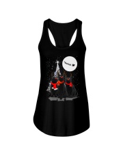 Black cat Xmas Phoebe 018 Ladies Flowy Tank thumbnail