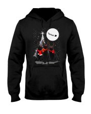 Black cat Xmas Phoebe 018 Hooded Sweatshirt thumbnail