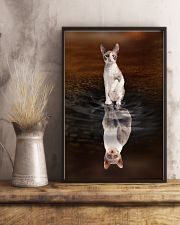 Cornish Rex Cat Reflection Poster 1112 11x17 Poster lifestyle-poster-3