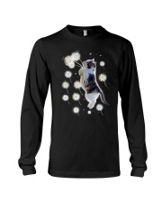 Cat flying with dandelion 180319 Long Sleeve Tee thumbnail