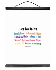 Here we believe yard sign Hanging Canvas tile