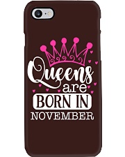 Queens Are Born In November Phone Case thumbnail