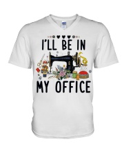 Quilting V-Neck T-Shirt tile