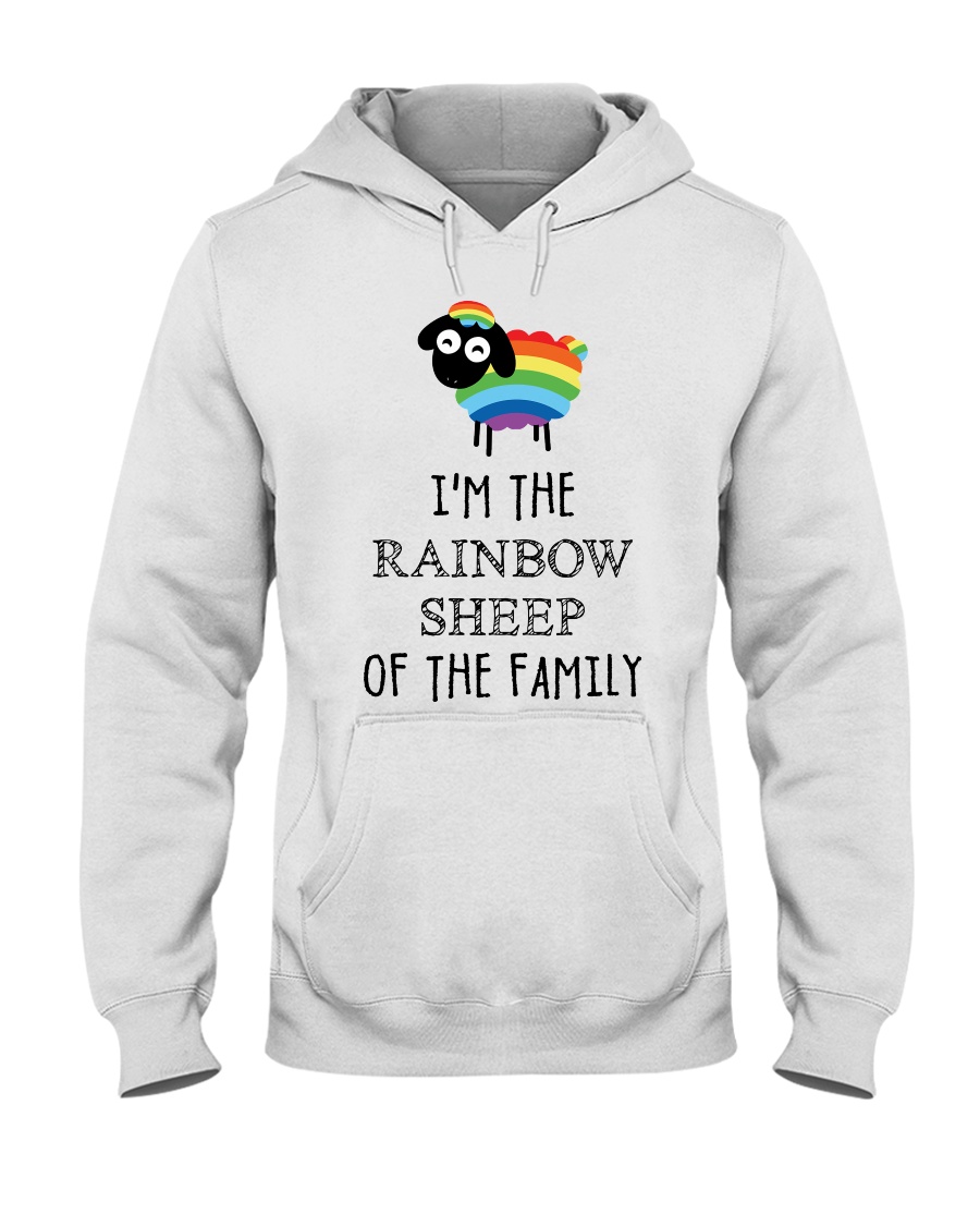 Awesome Rainbow Sheep of the Family Super Sale Hooded Sweatshirt