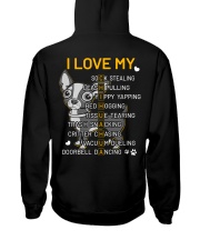I Love My Chihuahua Dog Hooded Sweatshirt back