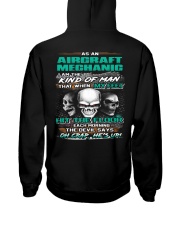 Aircraft Mechanic Hooded Sweatshirt back